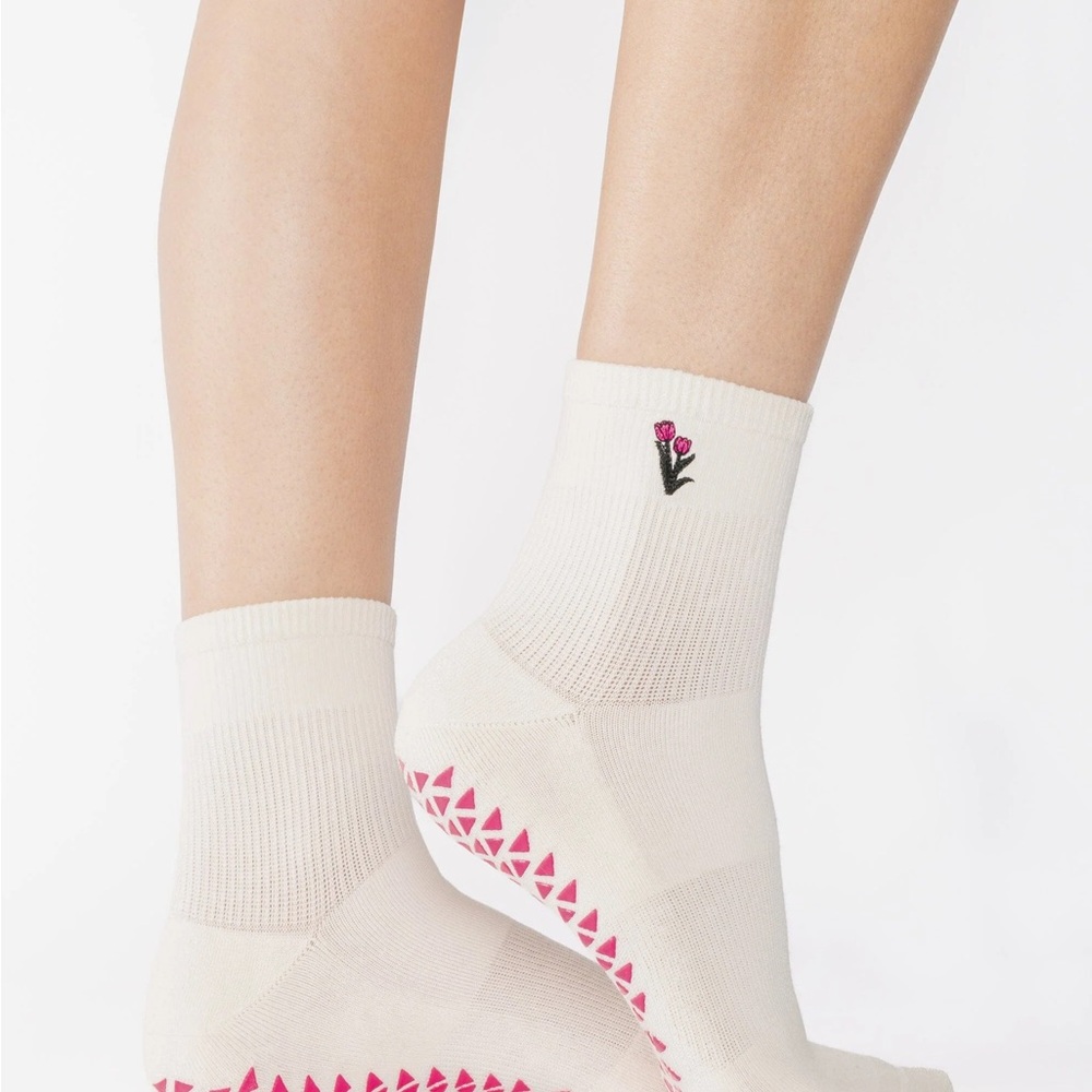 Pointe Studio Tulips Ankle Grip Sock